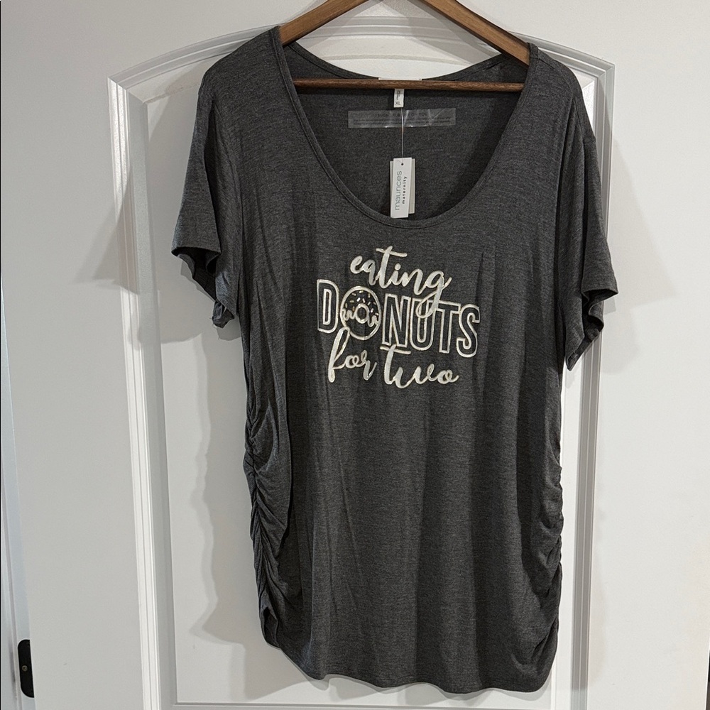 Maurices Charcoal Graphic Tee - Eating Donuts for Two